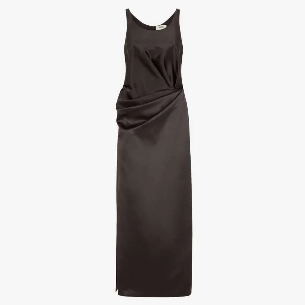 Abiti E Tute>Fendi Abito In Duchesse Marrone