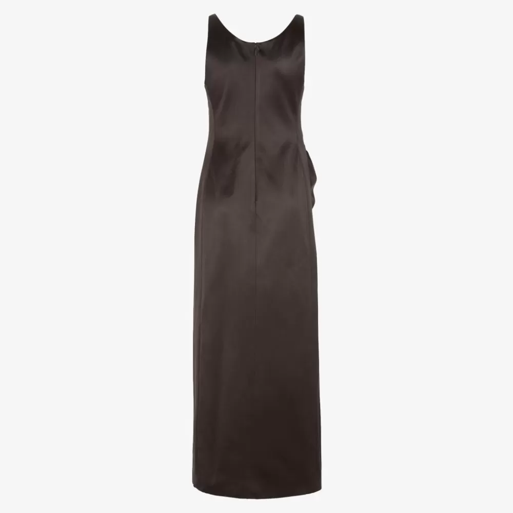 Abiti E Tute>Fendi Abito In Duchesse Marrone
