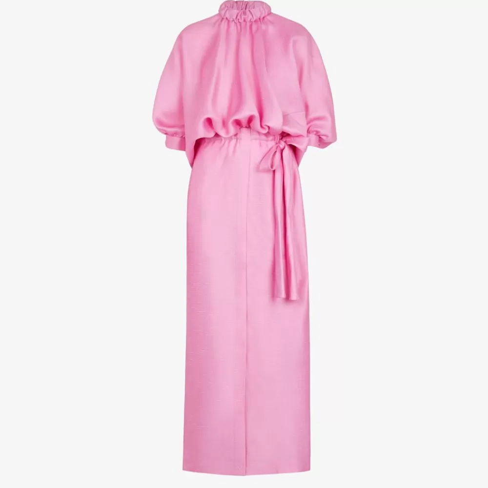 Abiti E Tute>Fendi Abito In Gazar Fucsia