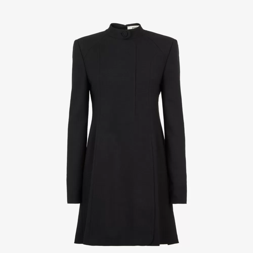 Abiti E Tute>Fendi Abito In Lana Nera