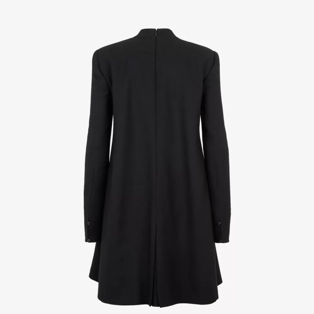 Abiti E Tute>Fendi Abito In Lana Nera