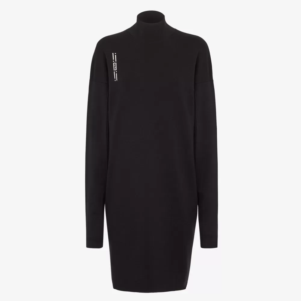 Abiti E Tute>Fendi Abito In Lana Stretch Nera