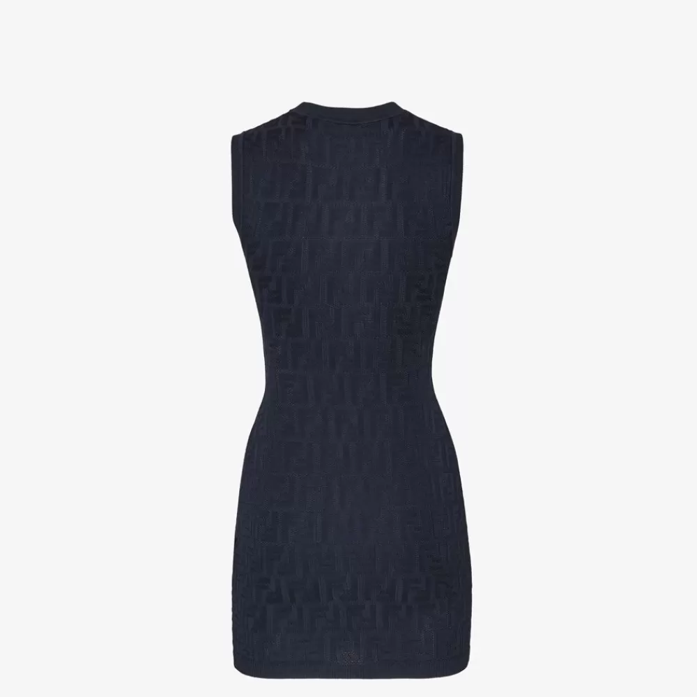 Maglieria>Fendi Abito In Maglia Blu