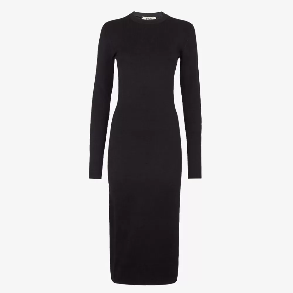 Abiti E Tute>Fendi Abito In Maglia Nera