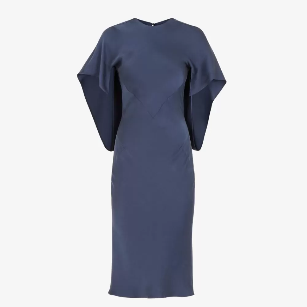 Abiti E Tute>Fendi Abito In Satin Blu