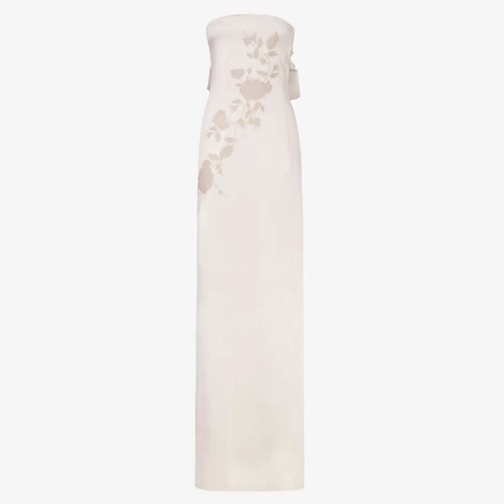 Abiti E Tute>Fendi Abito In Seta Beige