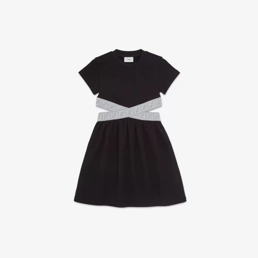 Abbigliamento>Fendi Abito Junior In Felpa Nera