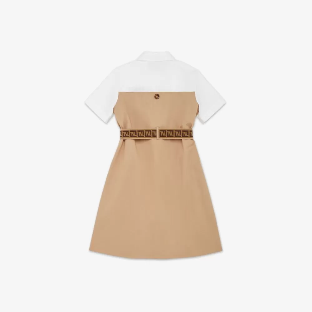 Abbigliamento>Fendi Abito Junior In Gabardina Beige