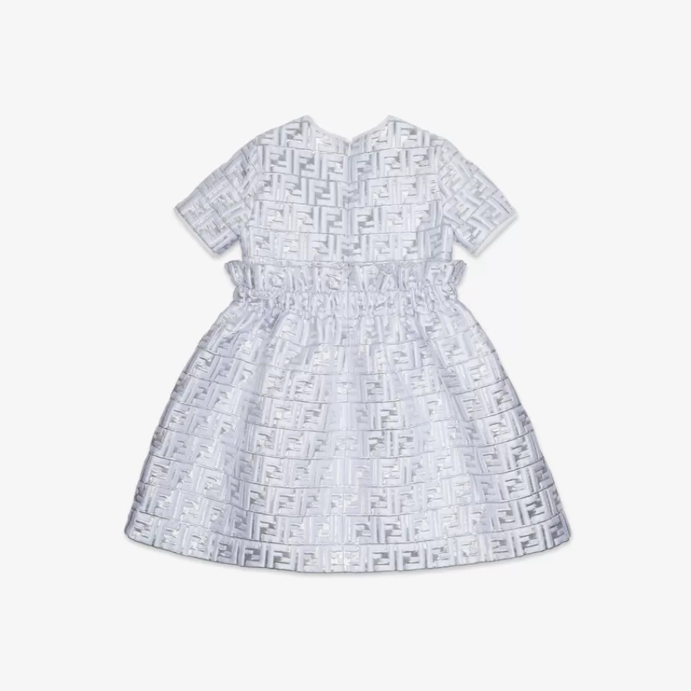 Abbigliamento>Fendi Abito Junior In Jacquard Argento