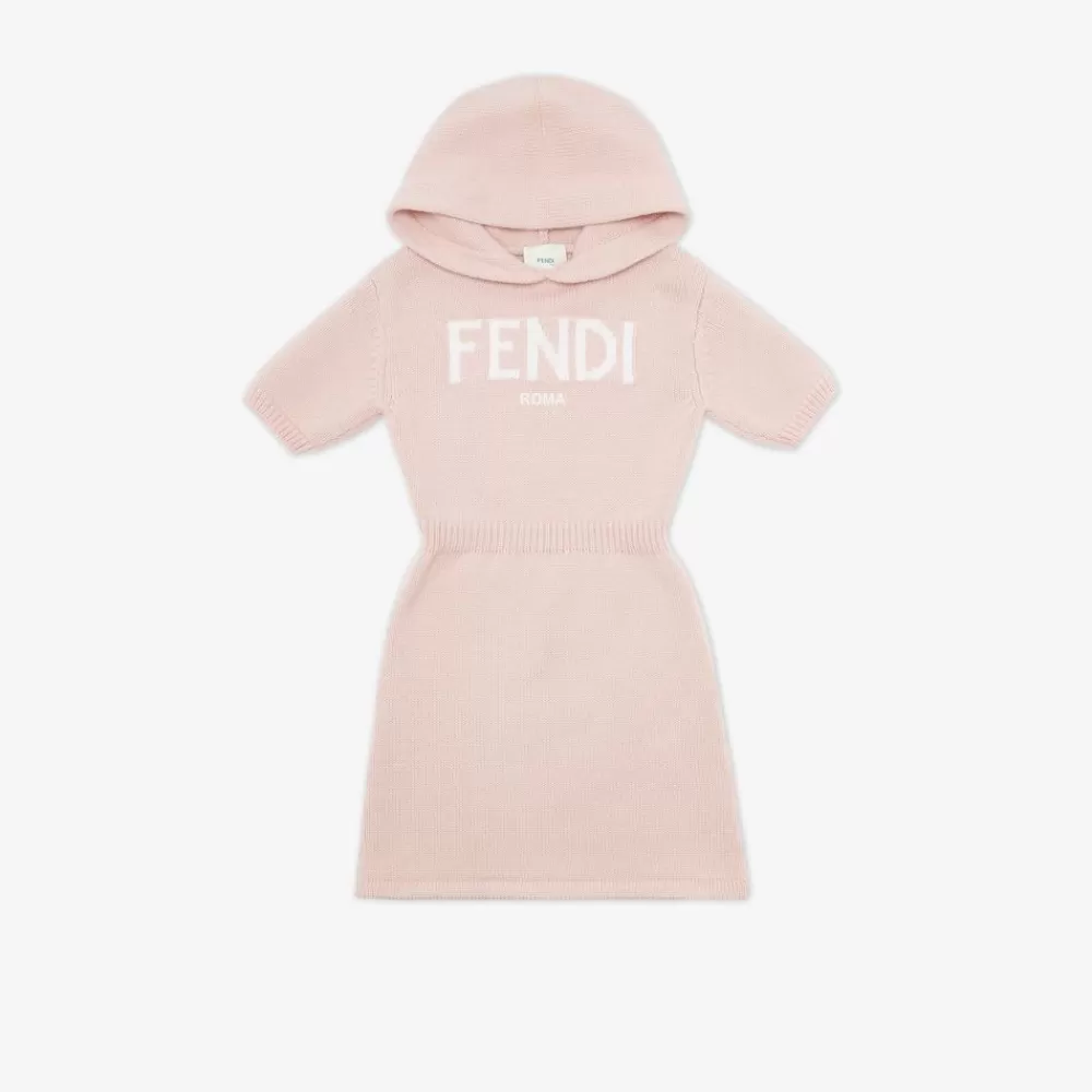 Abbigliamento>Fendi Abito Junior In Lana Con Scritta