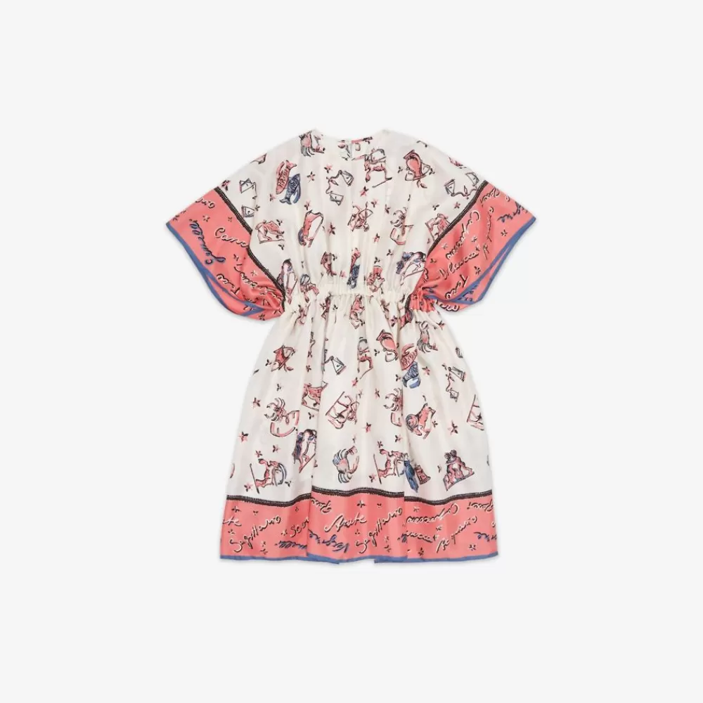 Abbigliamento>Fendi Abito Junior In Seta Multicolor