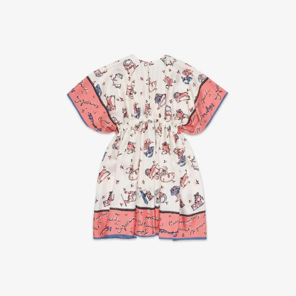 Abbigliamento>Fendi Abito Junior In Seta Multicolor