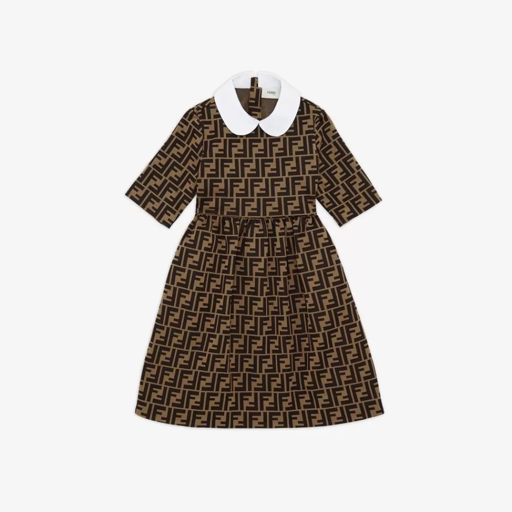 Abbigliamento>Fendi Abito Junior In Tessutto Con Logo Allover