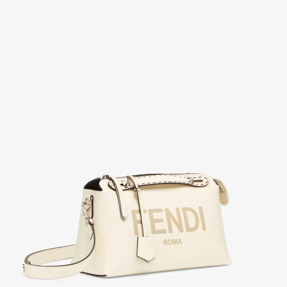Bauletti>Fendi Bauletto In Pelle Bianca