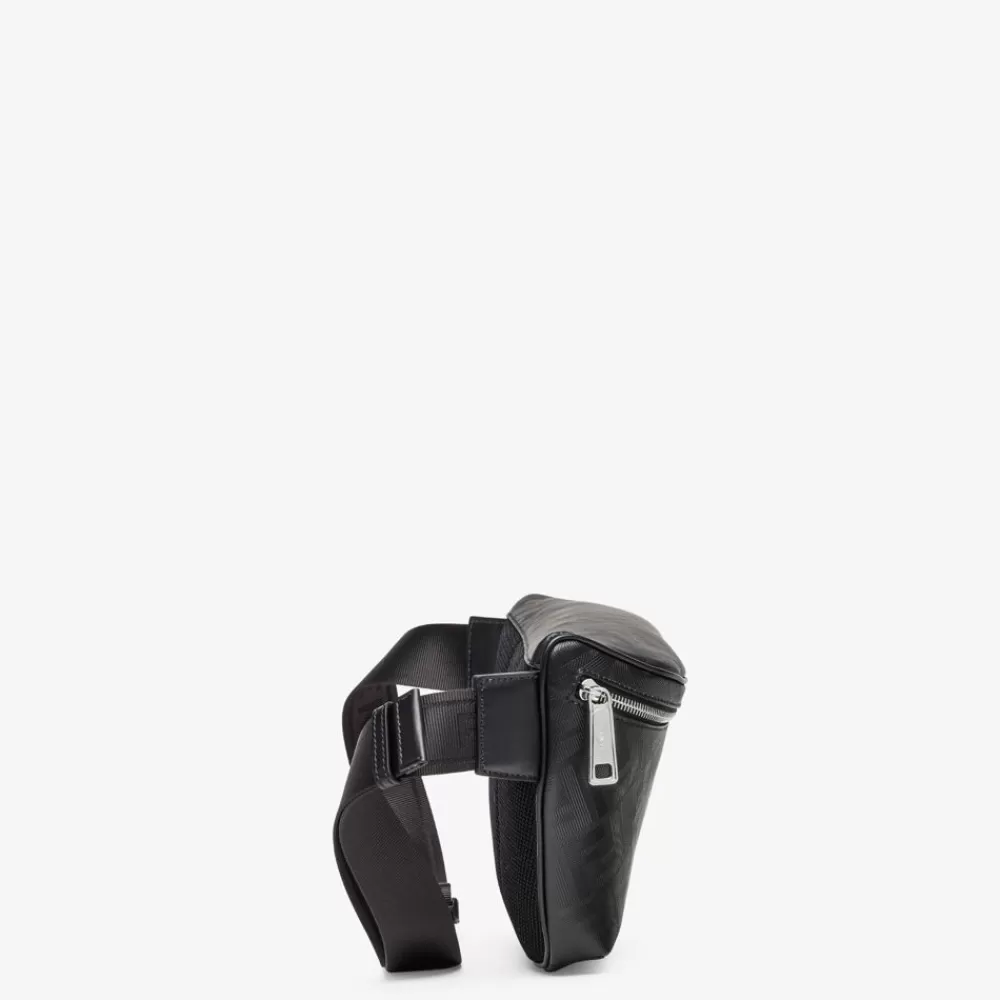 Borse Mini>Fendi Belt Bag In Pelle Nera