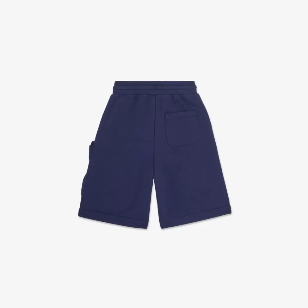 Abbigliamento>Fendi Bermuda Junior In Felpa Blu Con