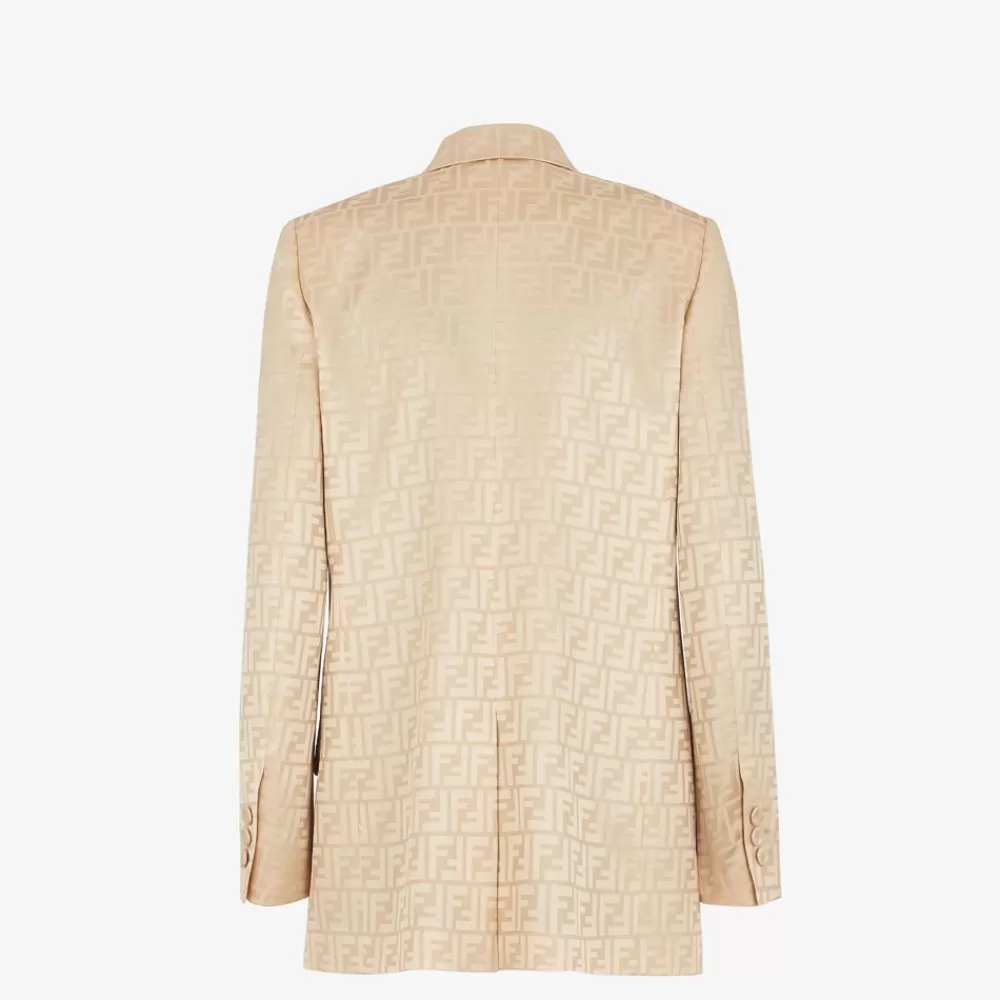Completi>Fendi Blazer In Seta Beige