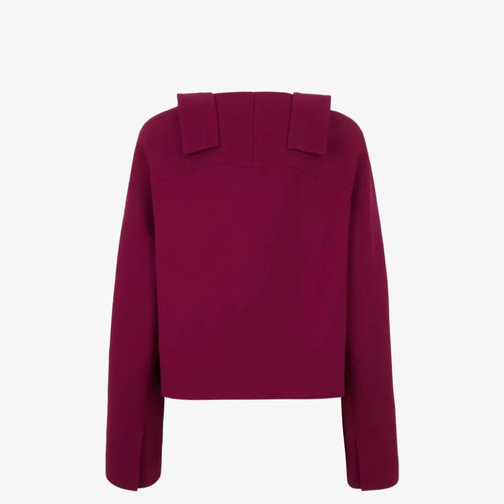Completi>Fendi Bolero In Lana Bordeaux