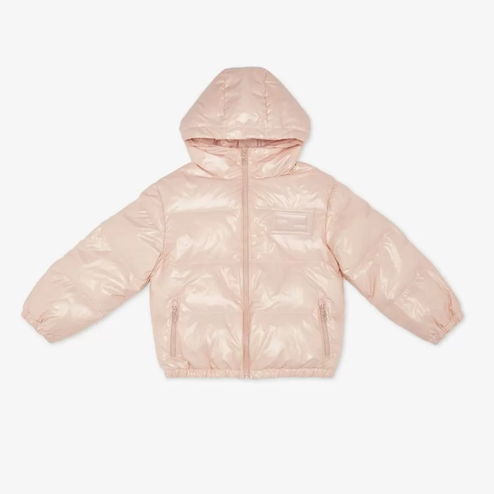 Abbigliamento>Fendi Bomber Imbottito Baguette In Nylon Rosa