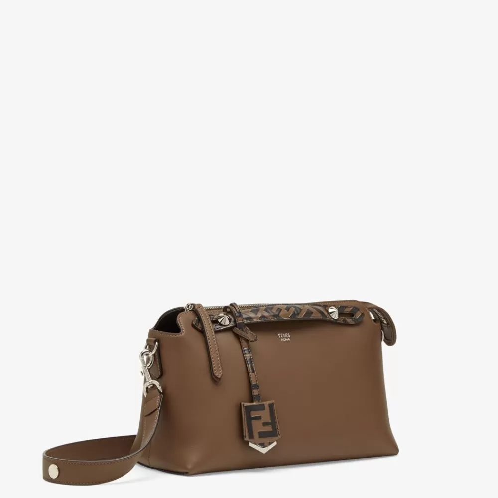 Bauletti>Fendi Borsa Boston In Pelle Marrone