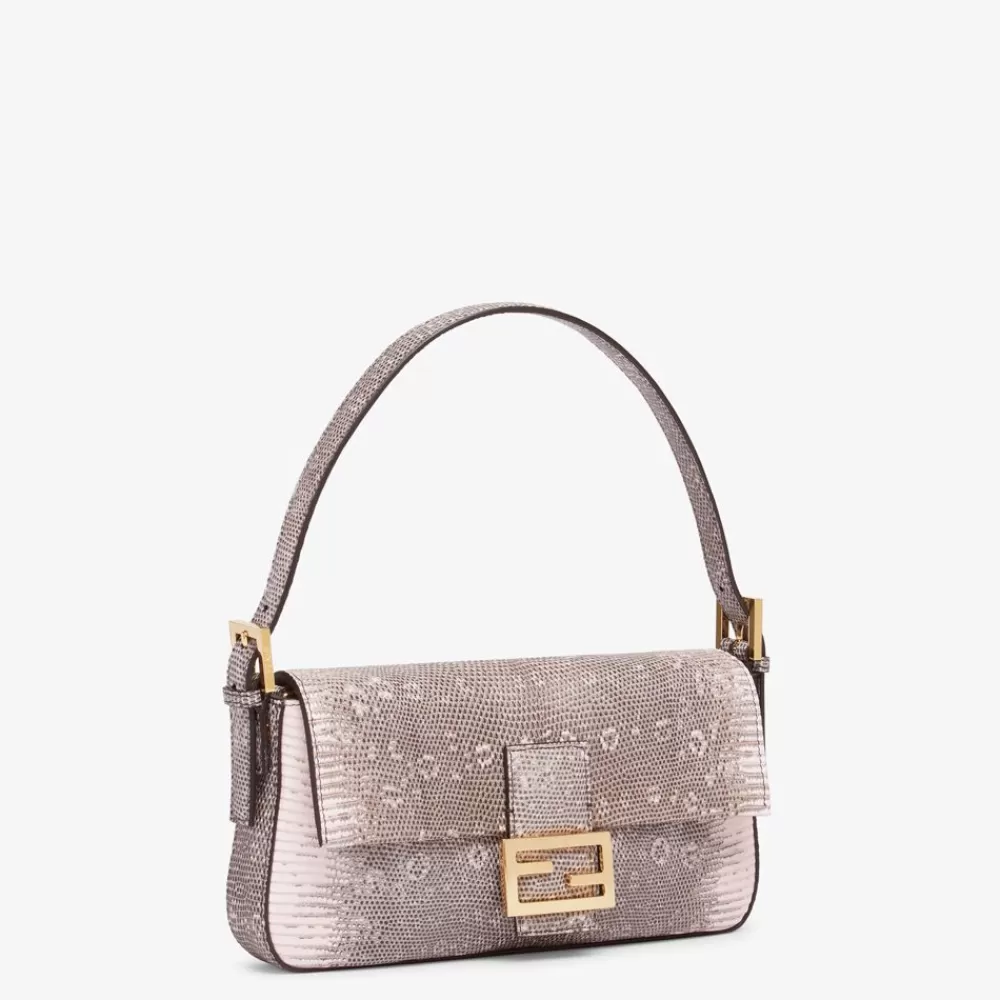Pelli Pregiate>Fendi Borsa In Lizard Rosa Re-Edition