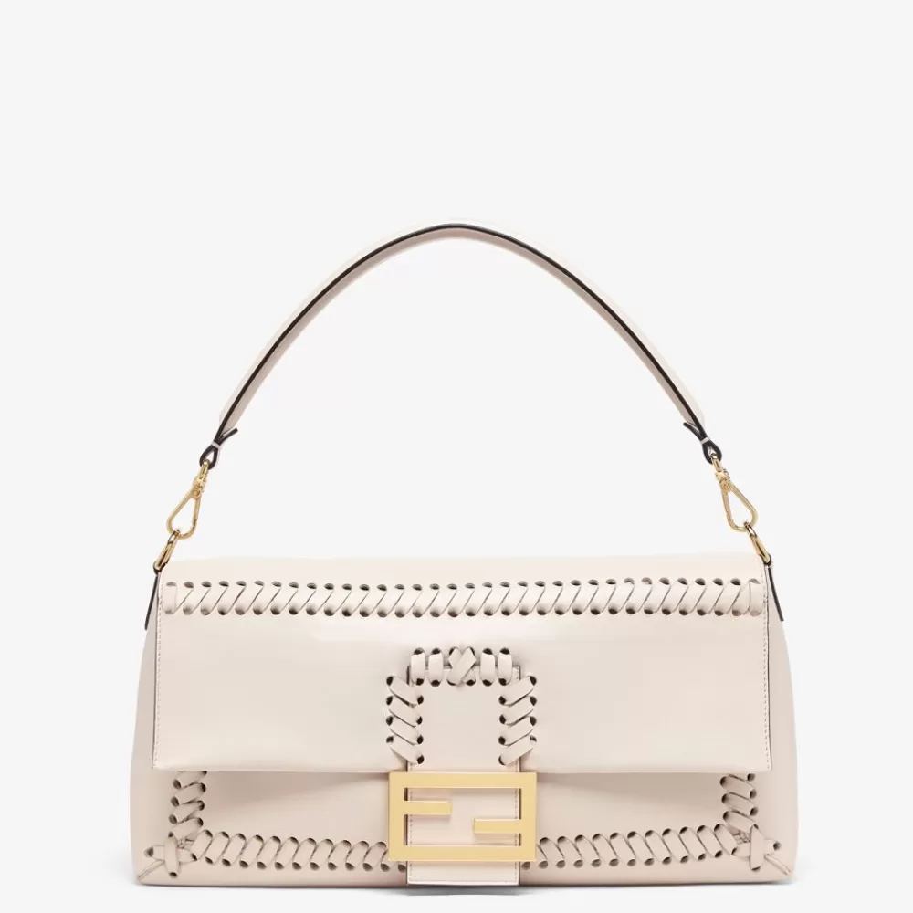 Borse A Spalla E Tracolle>Fendi Borsa In Nappa Camelia Con Infilature In Tono