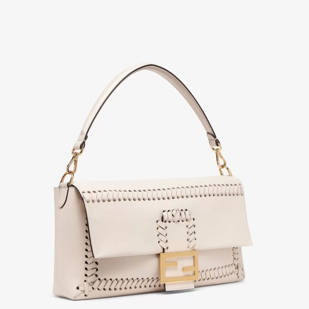 Borse A Spalla E Tracolle>Fendi Borsa In Nappa Camelia Con Infilature In Tono