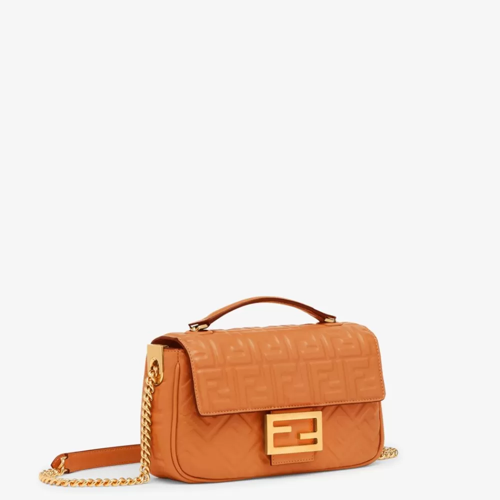 Borse A Spalla E Tracolle>Fendi Borsa In Nappa Marrone