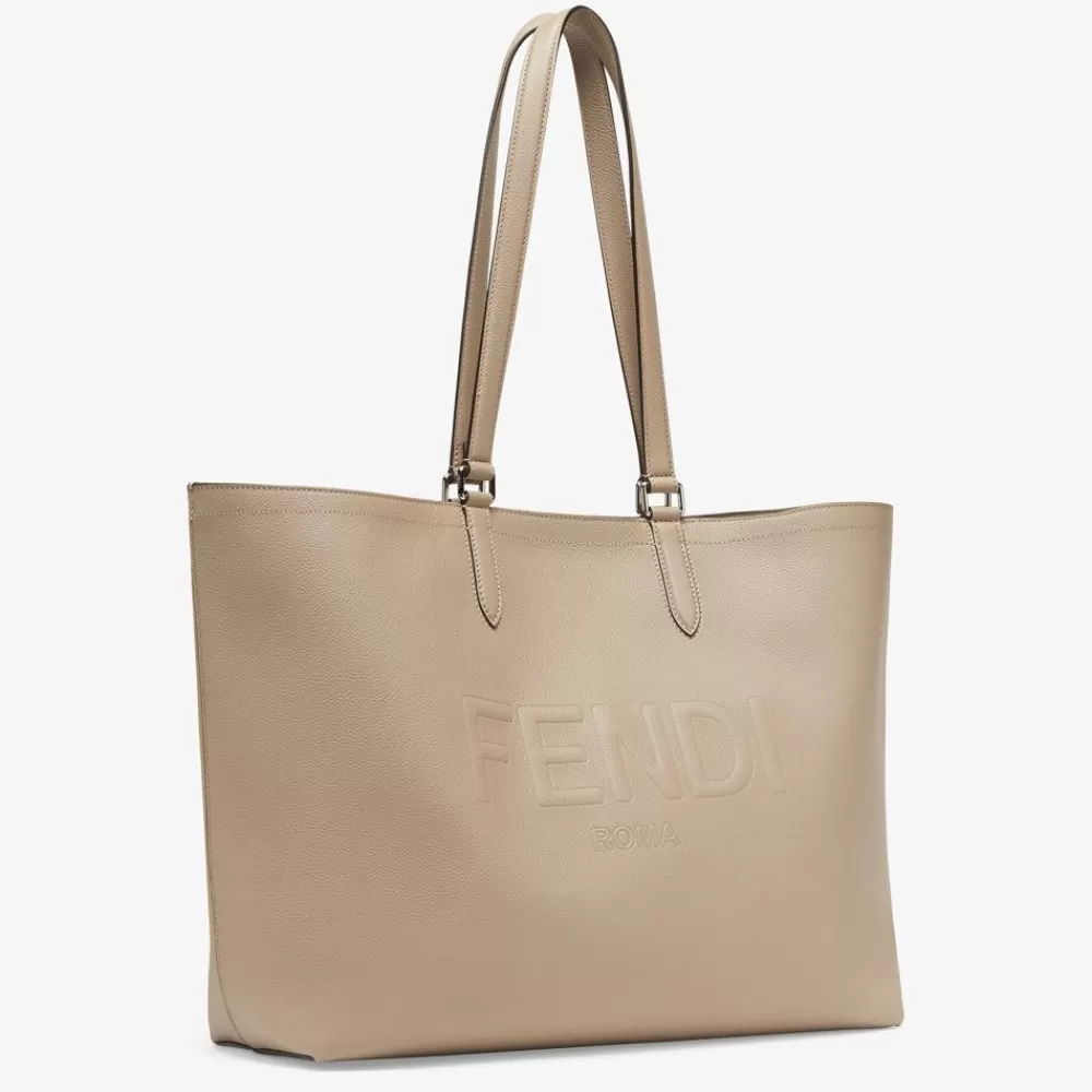 Borse A Tracolla>Fendi Borsa In Pelle Beige