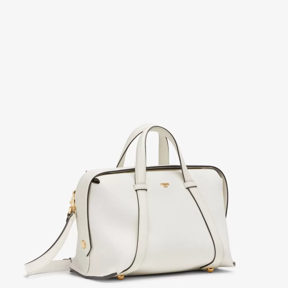 Bauletti>Fendi Borsa In Pelle Bianco Ghiaccio