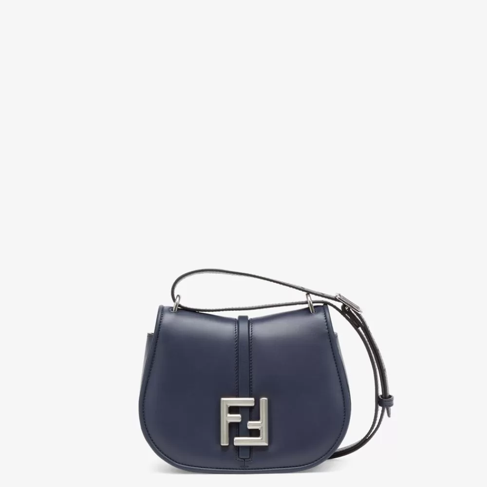 Borse A Spalla E Tracolle>Fendi Borsa In Pelle Blu Notte