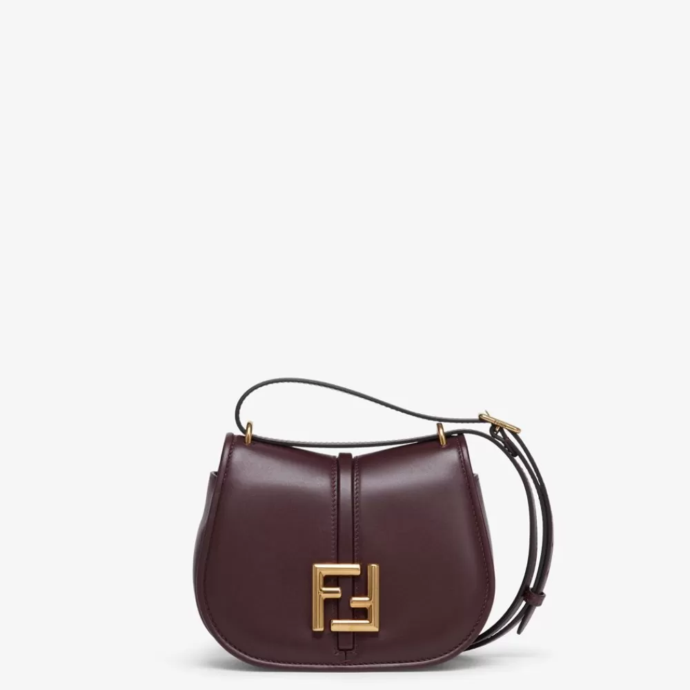 Borse A Spalla E Tracolle>Fendi Borsa In Pelle Bordeaux
