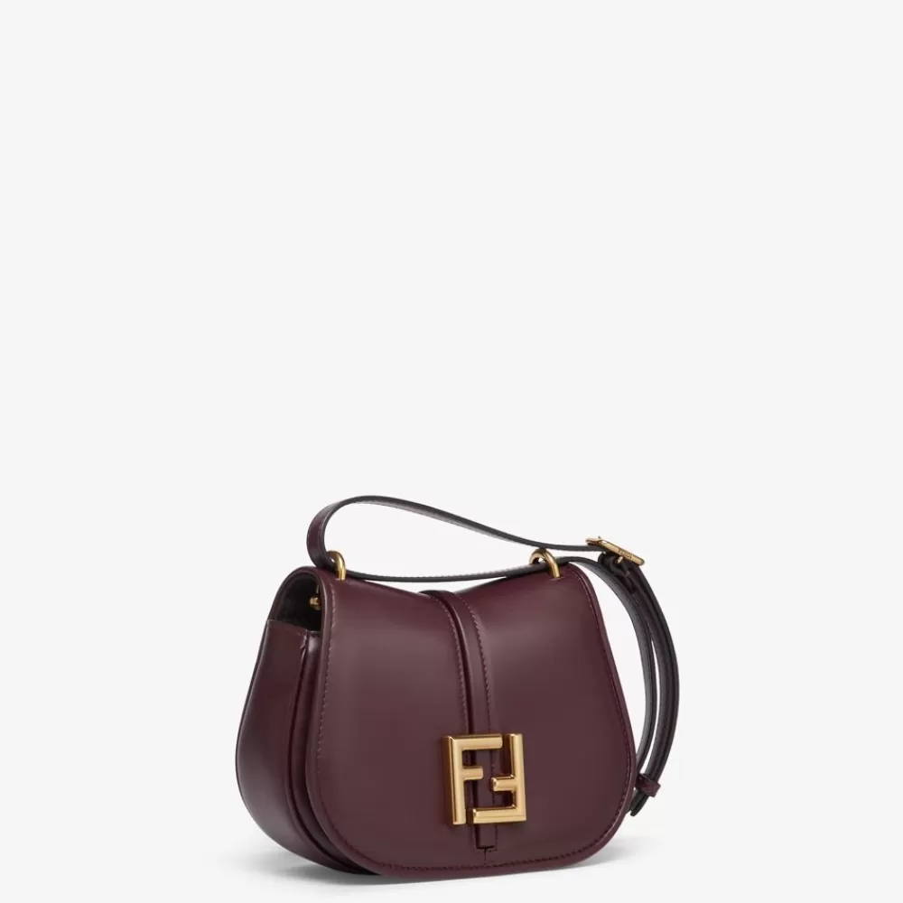 Borse A Spalla E Tracolle>Fendi Borsa In Pelle Bordeaux