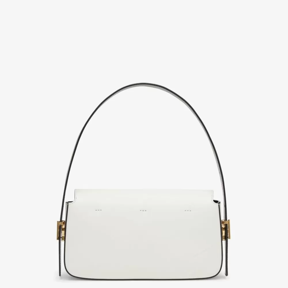 Borse A Spalla E Tracolle>Fendi Borsa In Pelle Colorblock Bianca E Nero