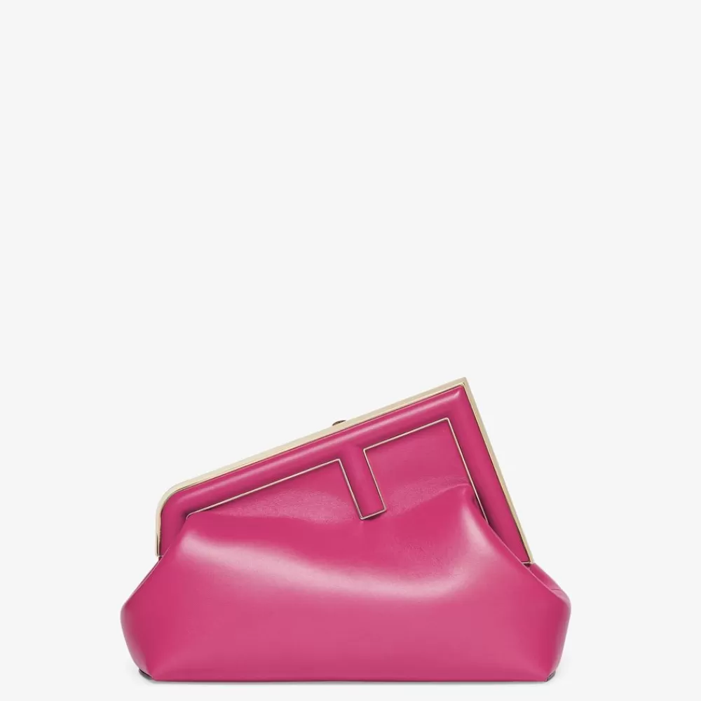 Clutch E Pochette>Fendi Borsa In Pelle Fucsia