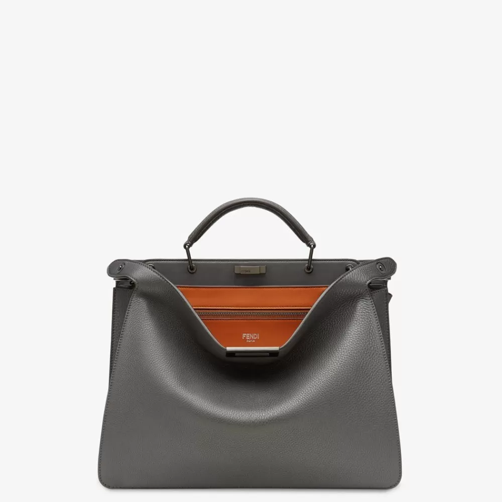 Timeless>Fendi Borsa In Pelle Grigia