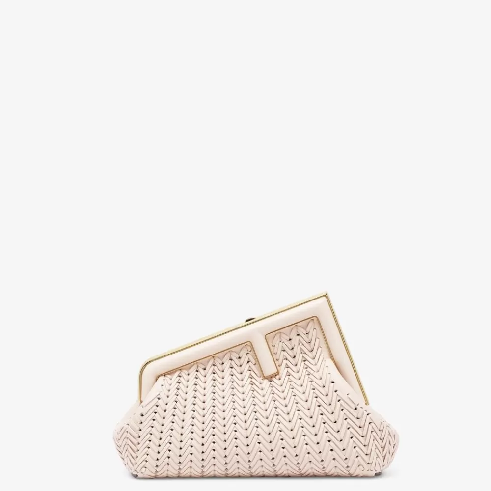 Clutch E Pochette>Fendi Borsa In Pelle Intrecciata Camelia