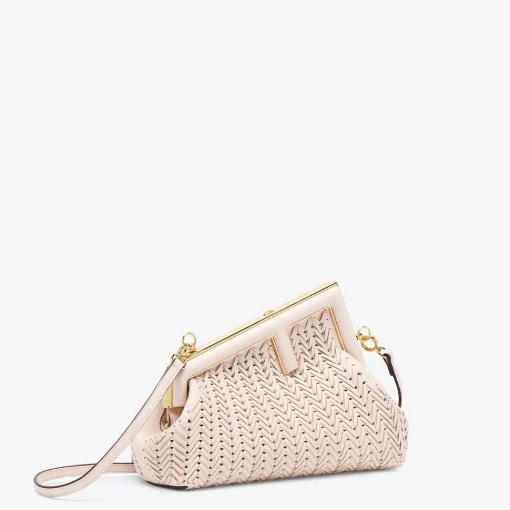 Clutch E Pochette>Fendi Borsa In Pelle Intrecciata Camelia