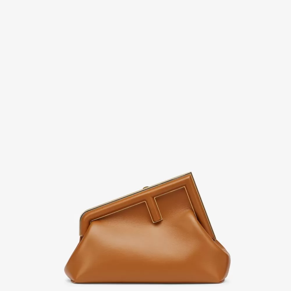 Borse A Spalla E Tracolle>Fendi Borsa In Pelle Marrone