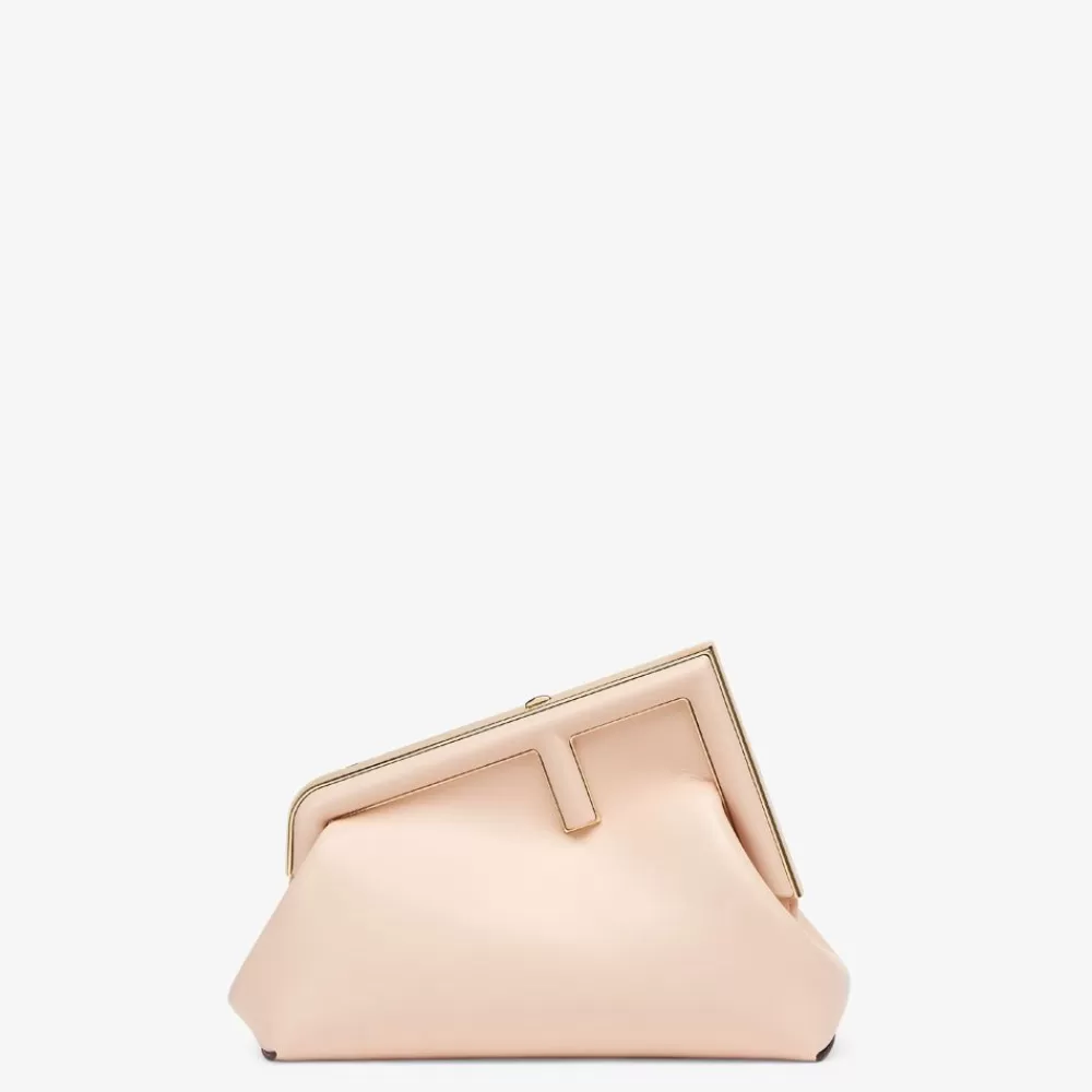 Borse Hobo>Fendi Borsa In Pelle Rosa Chiaro