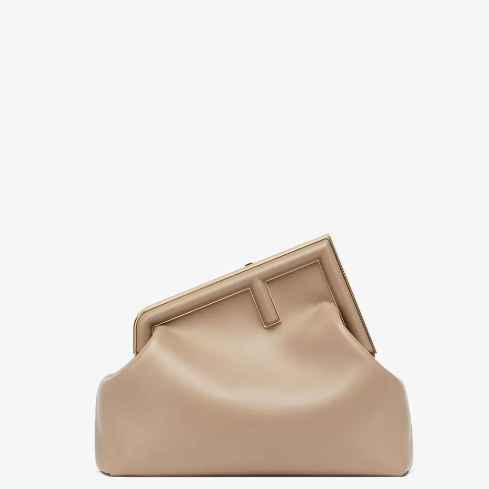Bauletti>Fendi Borsa In Pelle Tortora
