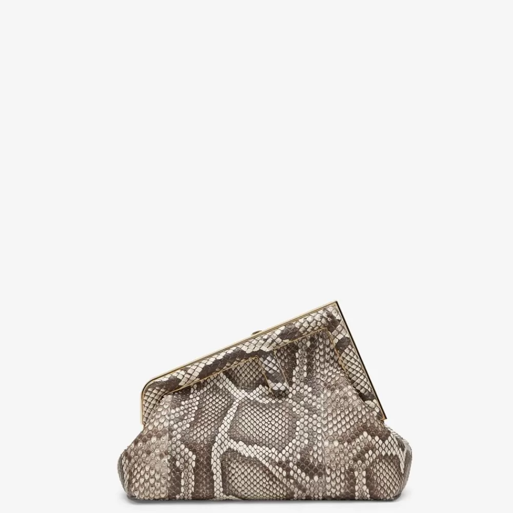 Pelli Pregiate>Fendi Borsa In Pitone Naturale
