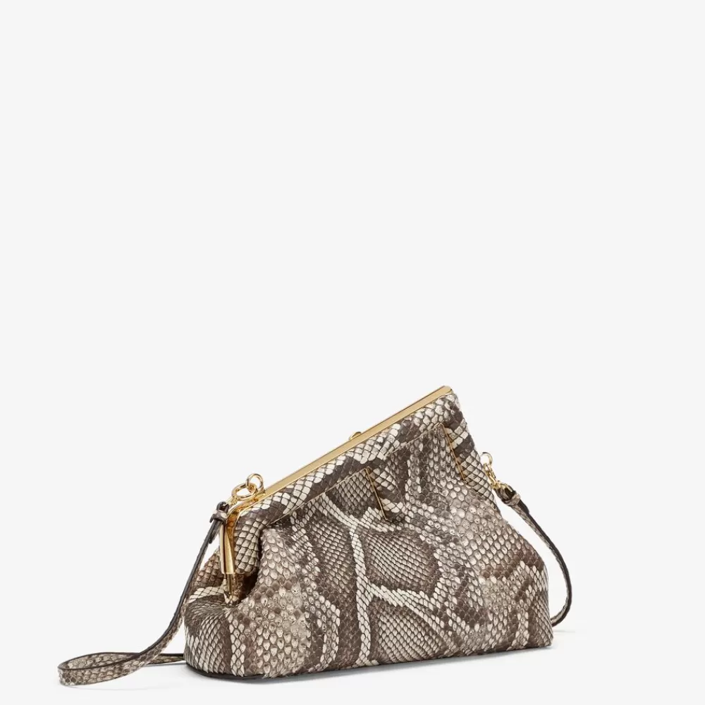 Pelli Pregiate>Fendi Borsa In Pitone Naturale