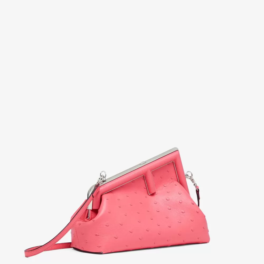Pelli Pregiate>Fendi Borsa In Struzzo Rosa