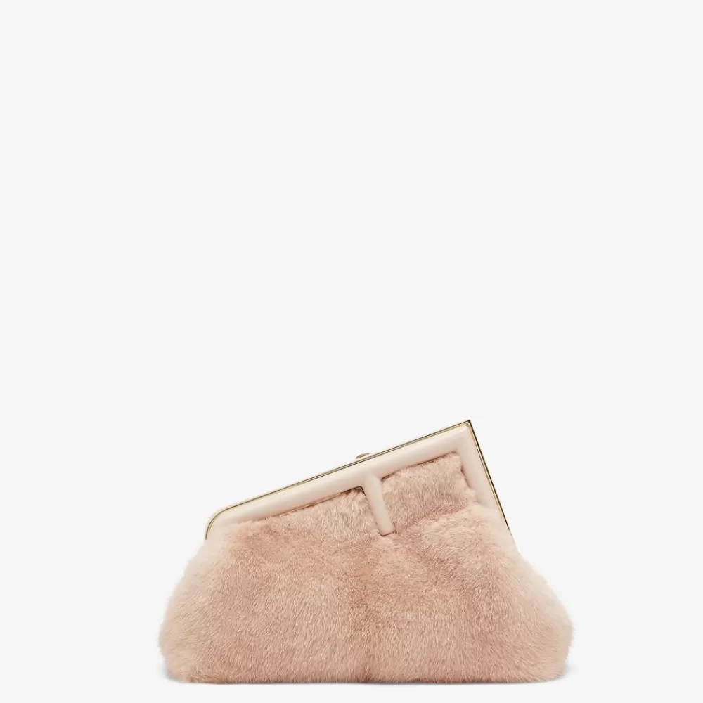Clutch E Pochette>Fendi Borsa In Visone Rosa
