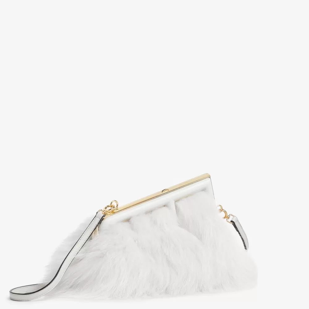 Clutch E Pochette>Fendi Borsa In Volpe Bianca