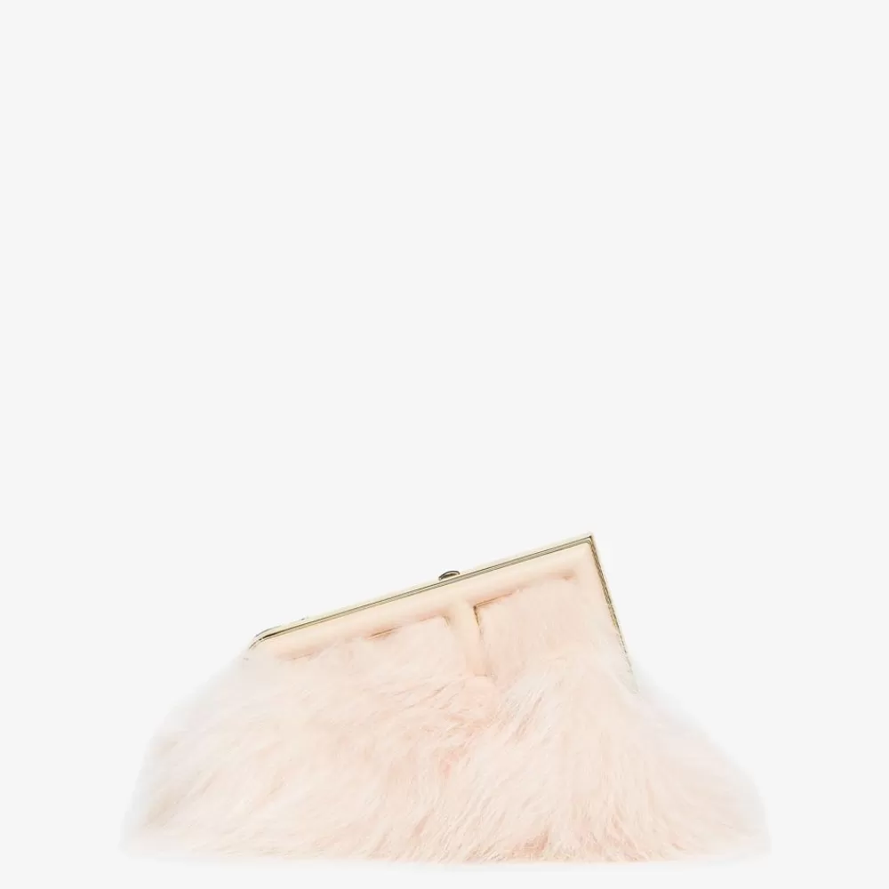 Clutch E Pochette>Fendi Borsa In Volpe Rosa Chiaro