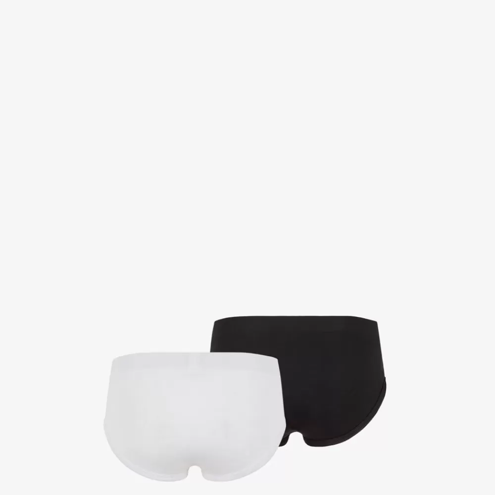 Viaggi E Lifestyle>Fendi Boxer In Jersey Bianco E Nero