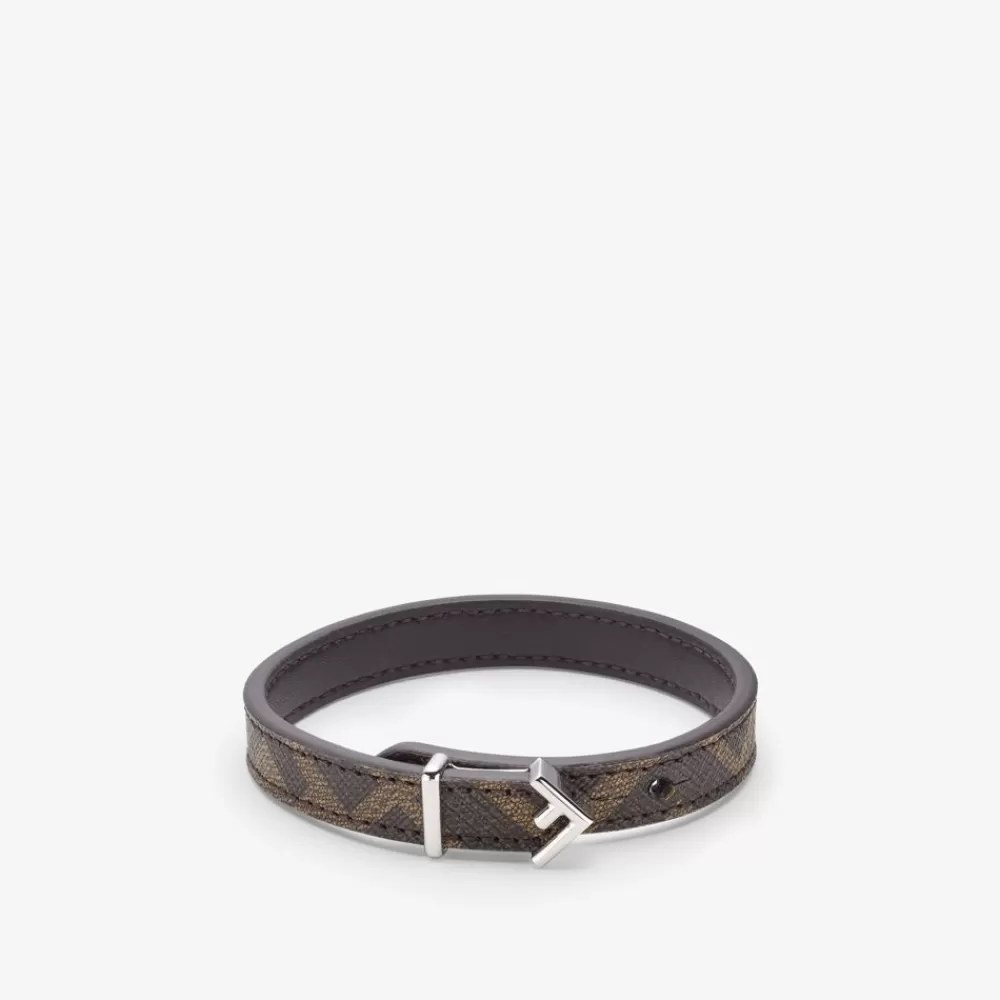 Bracciali>Fendi Bracciale In Tessuto Marrone