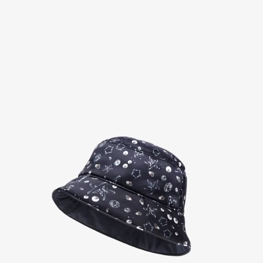Cappelli E Guanti>Fendi Bucket In Nylon Blu